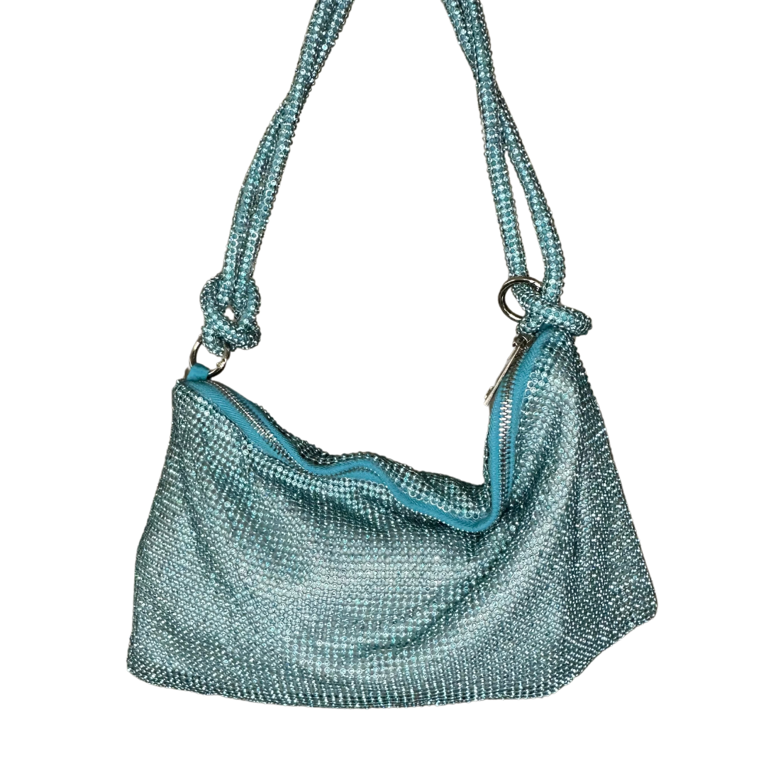 Blue Sparkle Mesh Bag