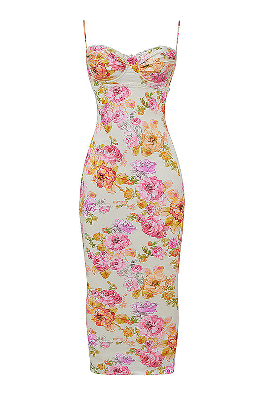 Josefina Ivory Floral Maxi Dress - Momentary Wardrobe