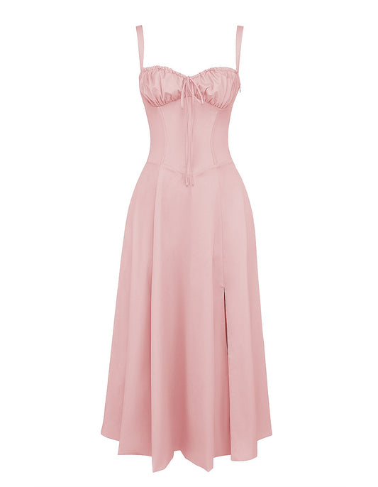 Carmen Baby Pink Bustier Dress