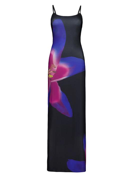 Midnight Lily Floral Dress - Momentary Wardrobe