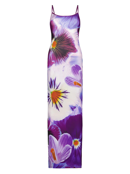 Indigo Blossom Dress - Momentary Wardrobe