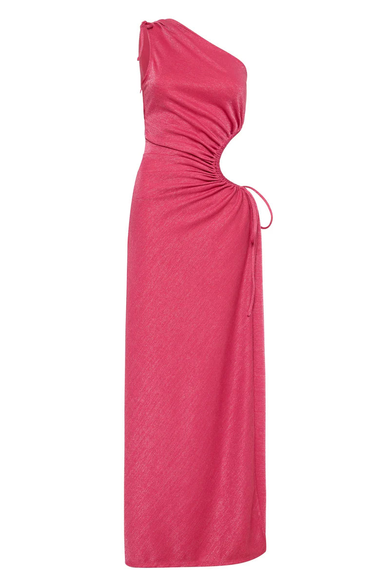 Nour Pink Shimmer Dress