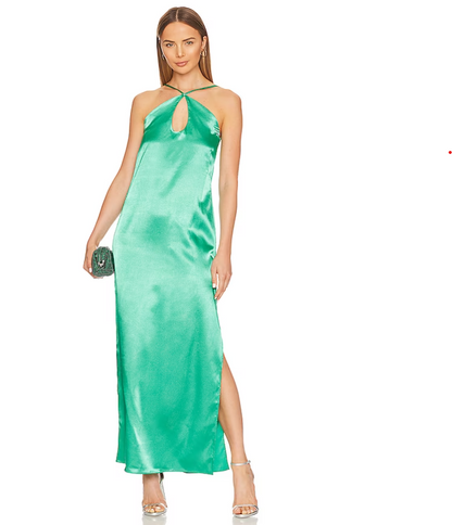 Dalia Maxi Dress in Clover - Momentary Wardrobe