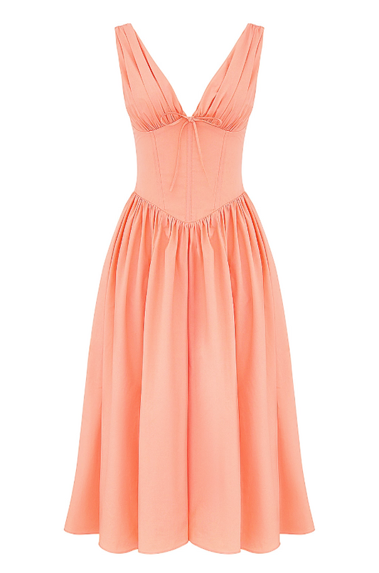 Emmelina Sorbet Cotton Corset Sundress