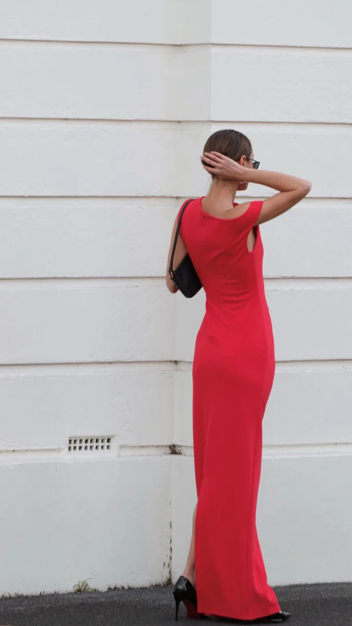 Lilah Maxi Dress - Red