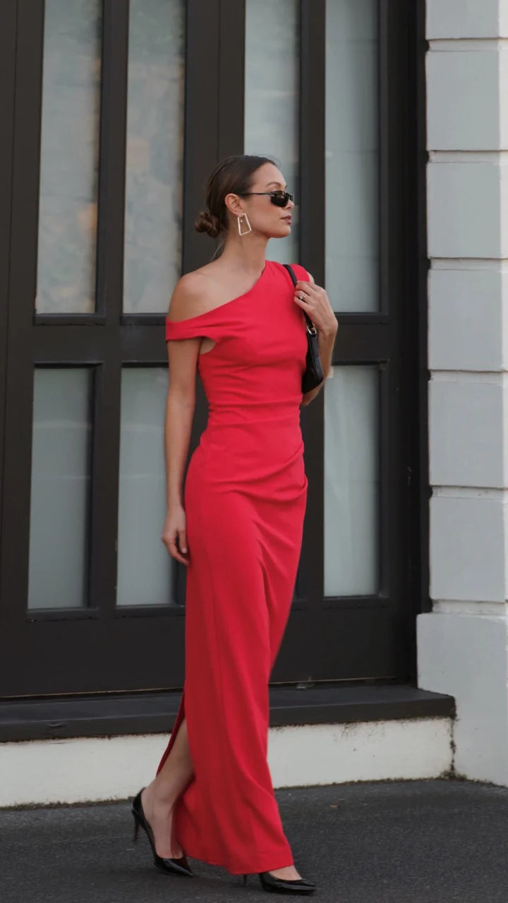 Lilah Maxi Dress - Red