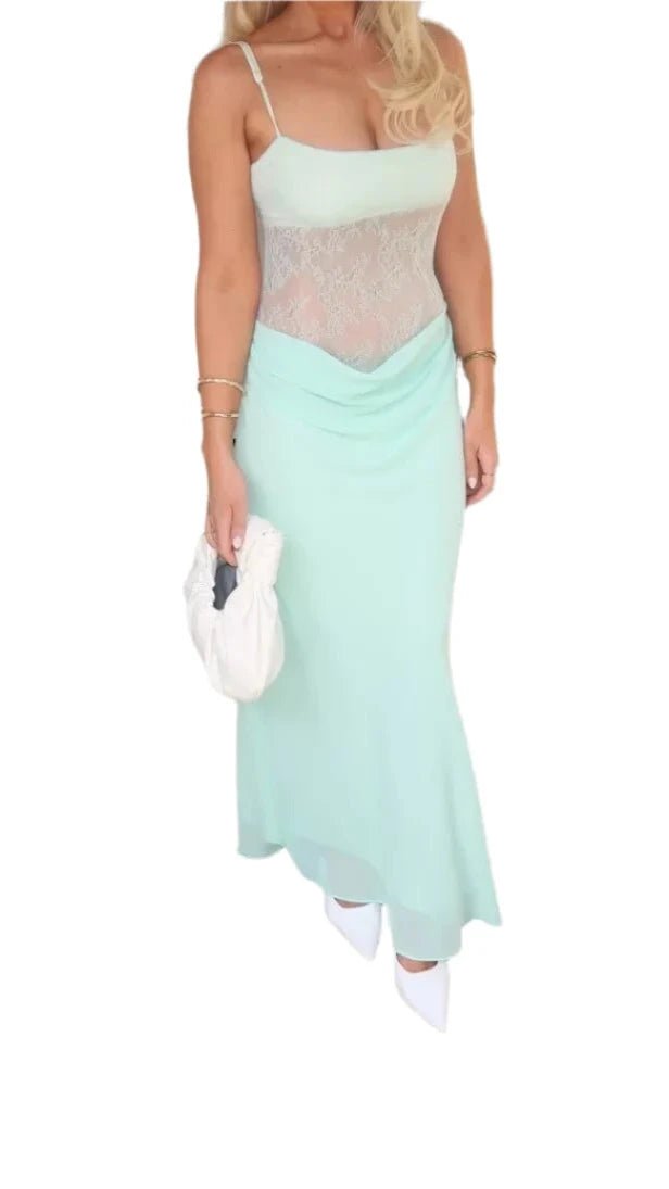 Gabriel Maxi Dress Turquoise Sorbet