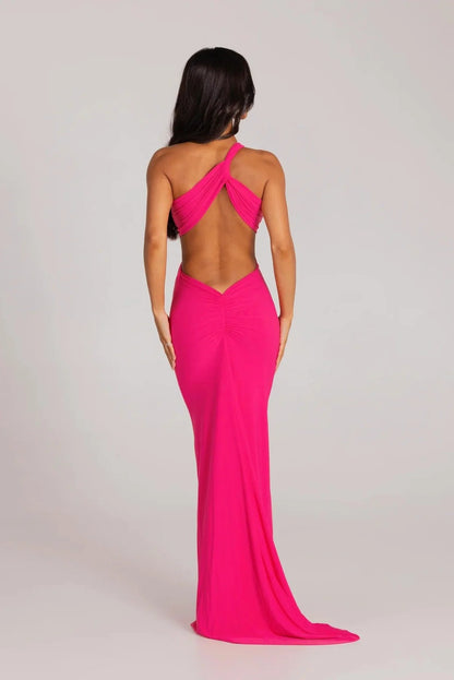 Sari Gown - Fuchsia