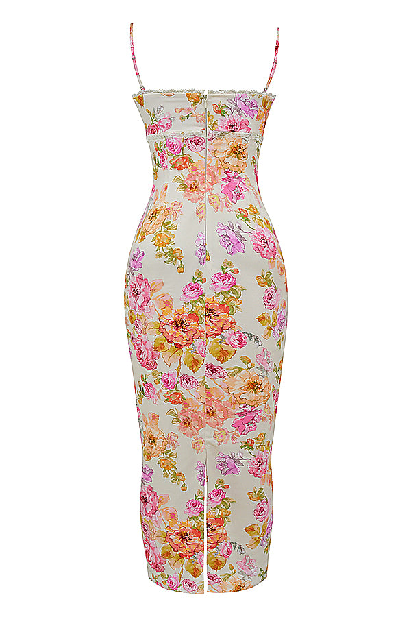 Josefina Ivory Floral Maxi Dress - Momentary Wardrobe